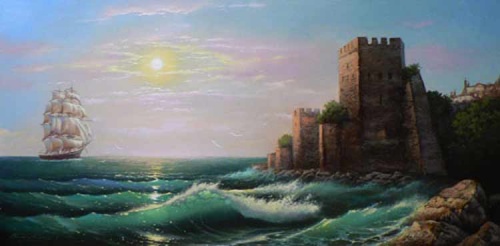 Картина "Восход Солнца на Босфоре"