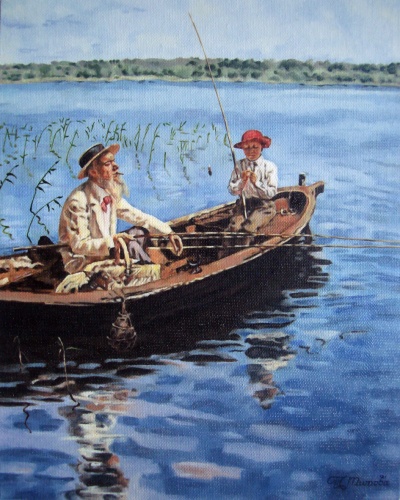 Копия картины Маковского В. Е. "Рыбак"